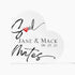 Kate McEnroe New York Personalized Soulmates Anniversary Date Acrylic Heart Plaque Personalized Decorative Plaques SO-10763745
