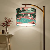 Kate McEnroe New York Pink Flamingo Palm Springs Mid Century Modern Retro Arc Floor LampArc Floor Lamps3en5RKi2II