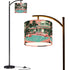 Kate McEnroe New York Pink Flamingo Palm Springs Mid Century Modern Retro Arc Floor LampArc Floor Lamps3en5RKi2II