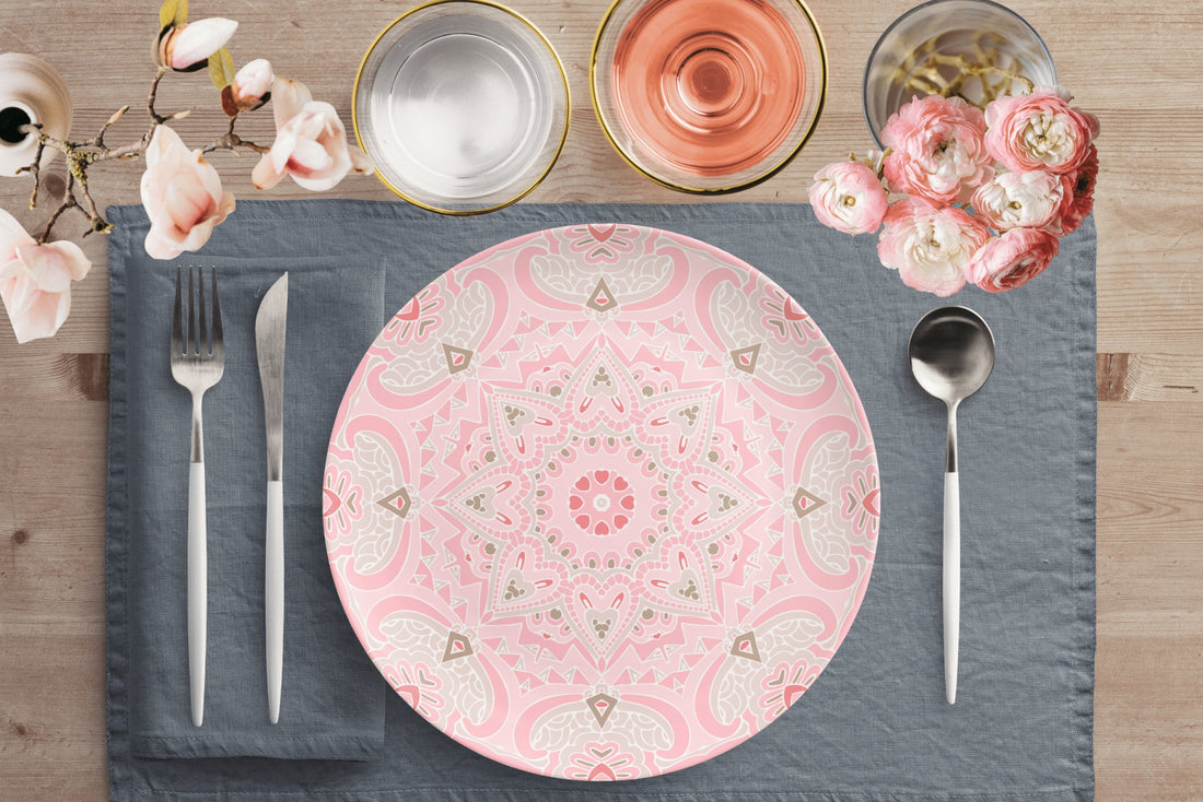 Kate McEnroe New York Pink Mandala Dinnerware Plate SetPlates9820SINGLE