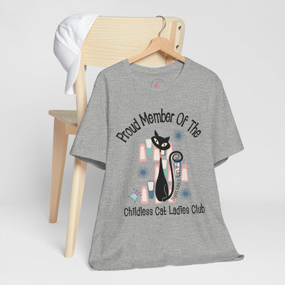 Kate McEnroe New York Proud Member of the Childless Cat Ladies Club T - Shirt, Atomic Kitschy Cat Retro TeeT - Shirts29410725790938006700