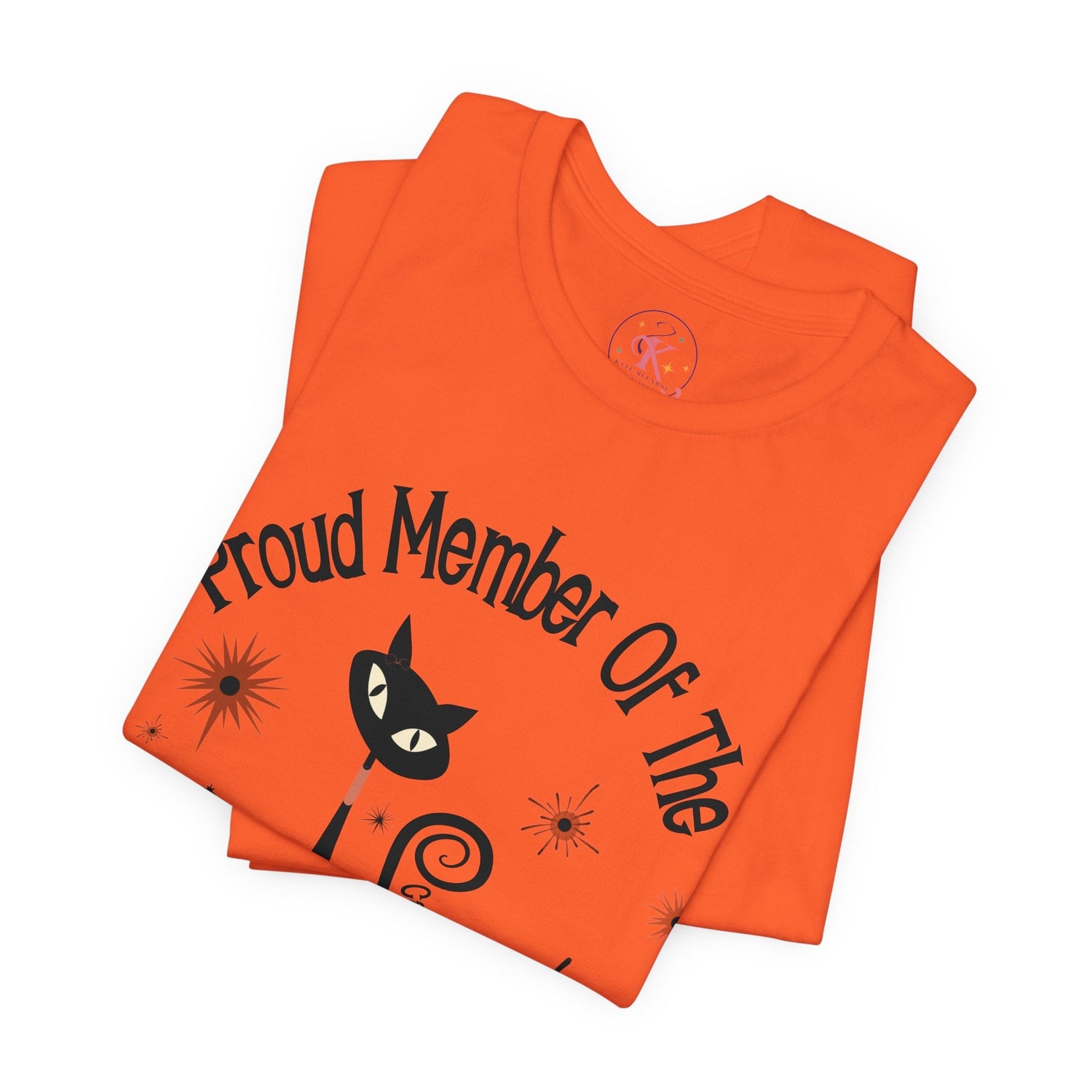 Kate McEnroe New York Proud Member of the Childless Cat Ladies Club T - Shirt, Retro Atomic Kitschy Cat TeeT - Shirt30299128486134139416