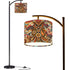 Kate McEnroe New York Psychedelic Owl Arc Floor Lamp Boho 1970s Retro Curved LightingArc Floor Lamps3IiQgWIy28