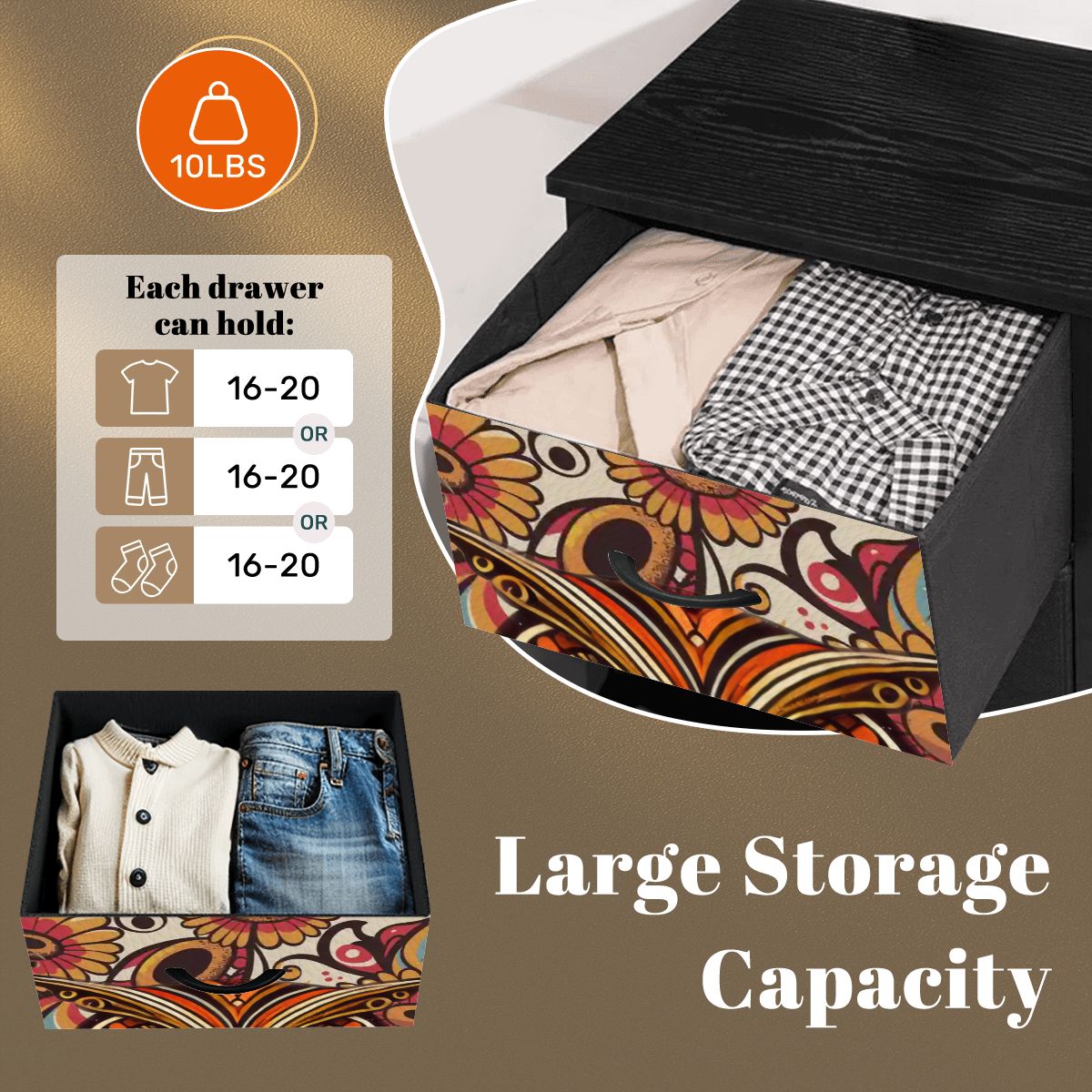 Kate McEnroe New York Psychedelic Owl Mid Century Modern Boho 4 Drawer DresserDressersPClcSTwbWb