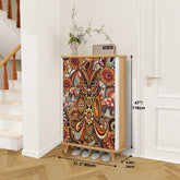 Kate McEnroe New York Psychedelic Owl Shoe Cabinet Boho Storage Mid Century Mushroom RackShoe StorageLNOSRf4eCE