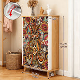 Kate McEnroe New York Psychedelic Owl Shoe Cabinet Boho Storage Mid Century Mushroom RackShoe StorageLNOSRf4eCE