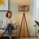 Kate McEnroe New York Psychedelic Owl Tripod Floor Lamp Boho Retro 1970s Mushroom DesignTripod Floor LampsN89wNpUdUw