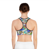 Kate McEnroe New York Psychedelic Print Sports BraSports Bra3453850072