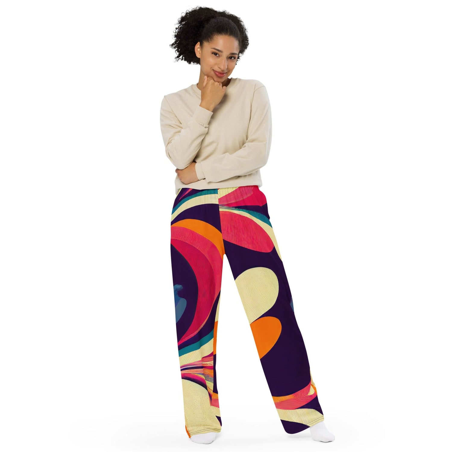 Kate McEnroe New York Psychedelic Retro Wide Leg Pants | 70s Boho Chic StylePants9565848_15513