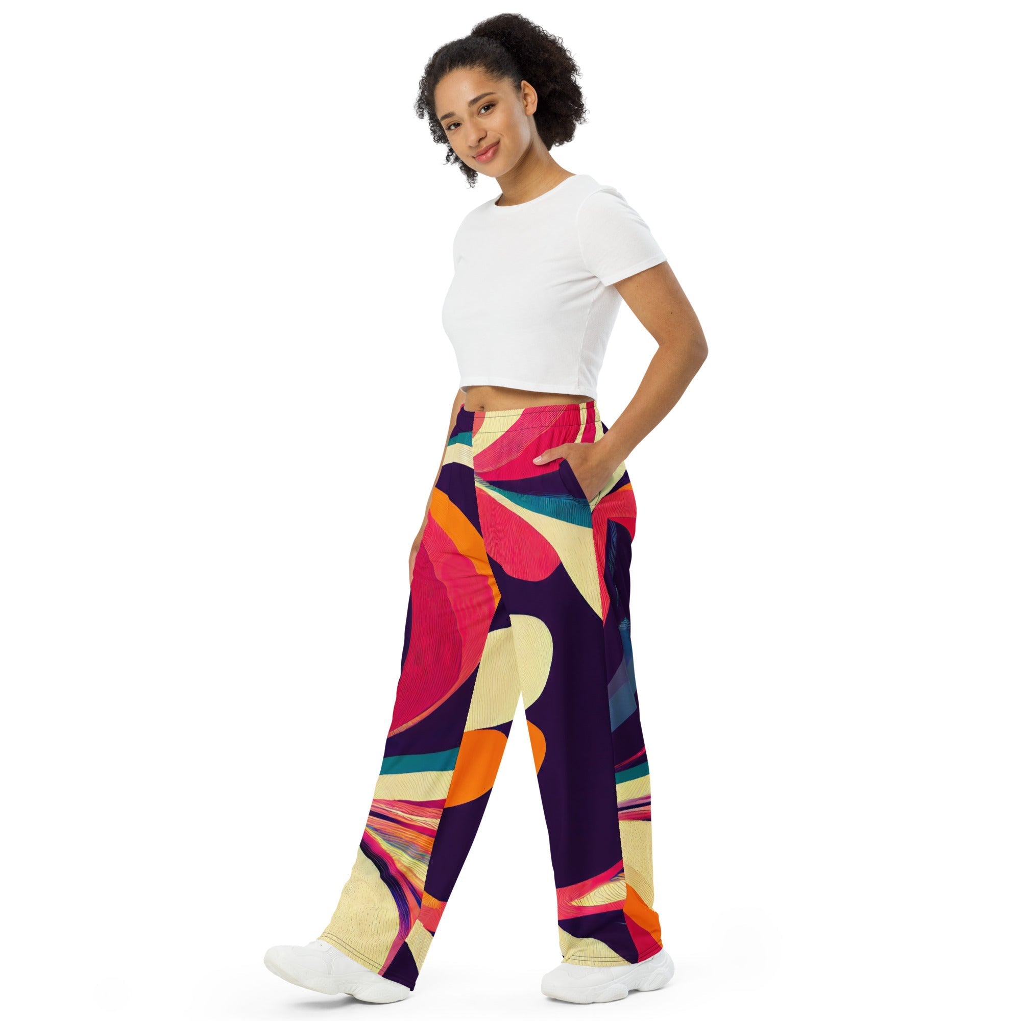 Kate McEnroe New York Psychedelic Retro Wide Leg Pants | 70s Boho Chic StylePants9565848_15513