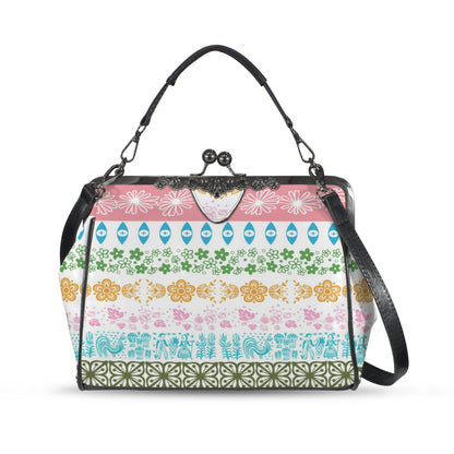 Kate McEnroe New York Pyrex Friendship Inspired Kiss Lock Handbag Retro Kitschy BagCrossbody BagsD3276998