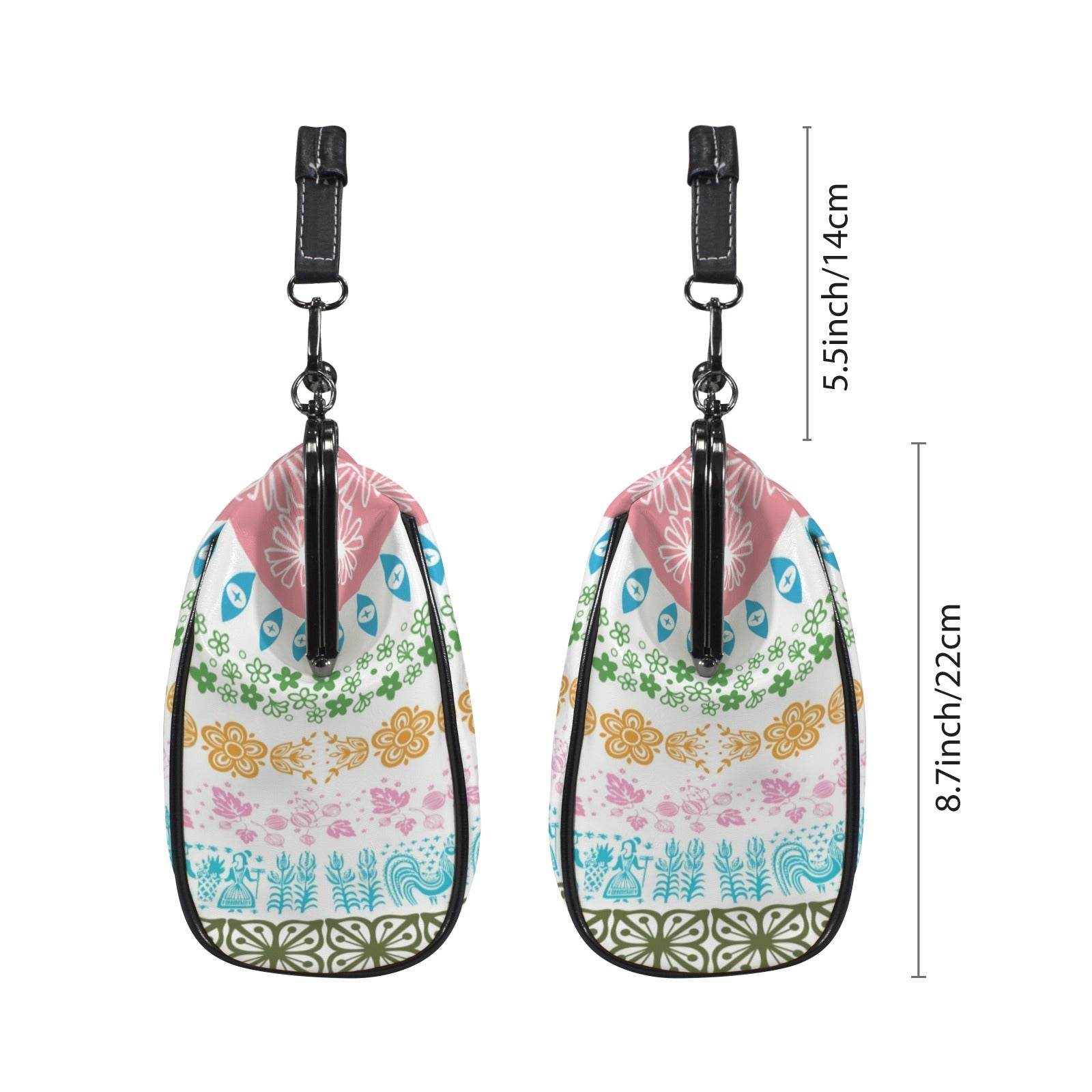 Kate McEnroe New York Pyrex Friendship Inspired Kiss Lock Handbag Retro Kitschy BagCrossbody BagsD3276998