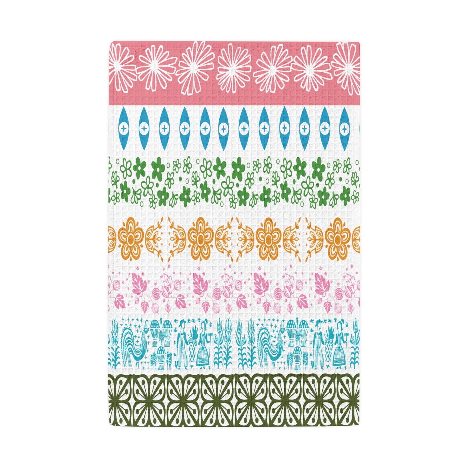 Kate McEnroe New York Pyrex Medley Waffle Weave Kitchen Towel, Retro Pyrex Collector GiftKitchen Towels23561742178571434520