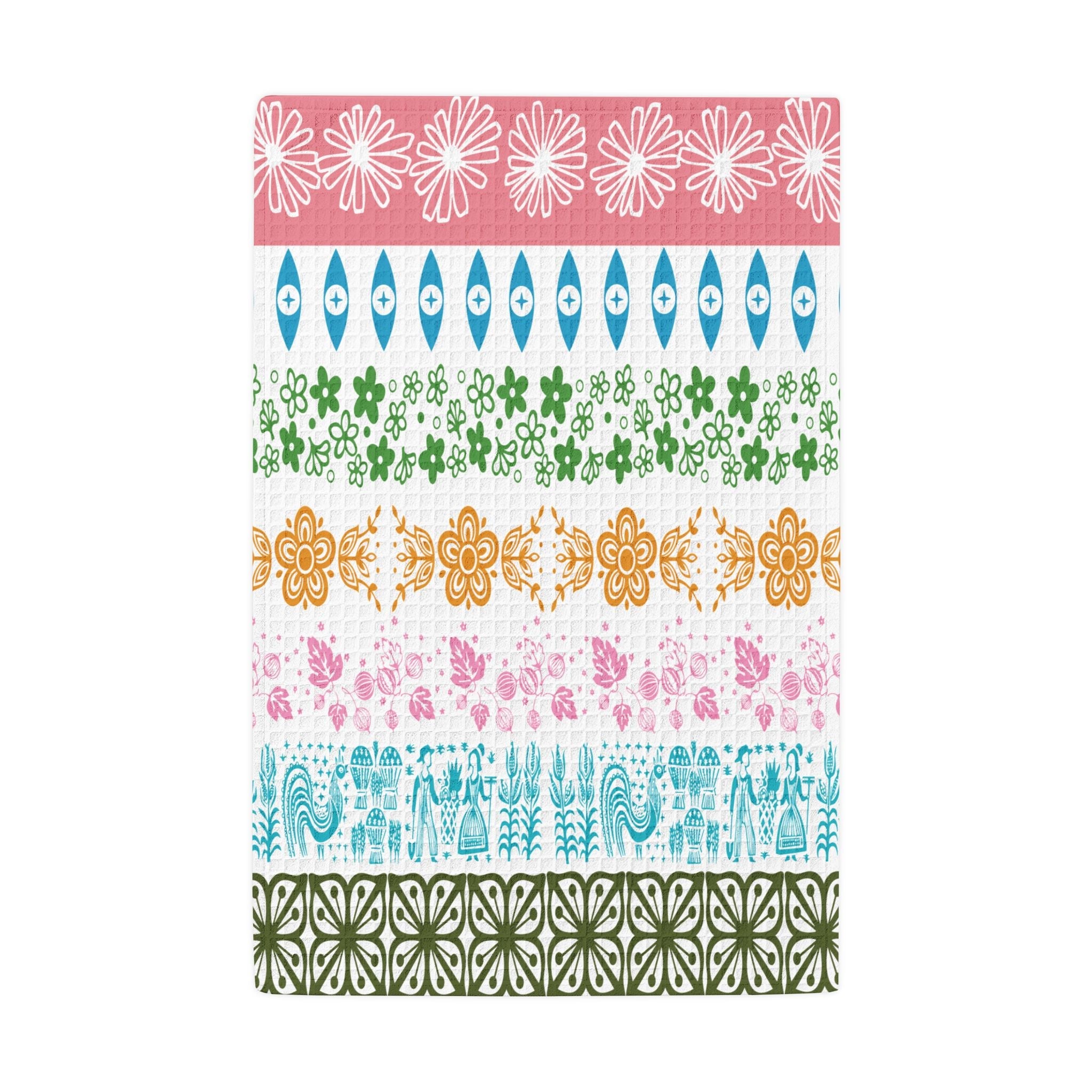 Kate McEnroe New York Pyrex Medley Waffle Weave Kitchen Towel, Retro Pyrex Collector GiftKitchen Towels23561742178571434520