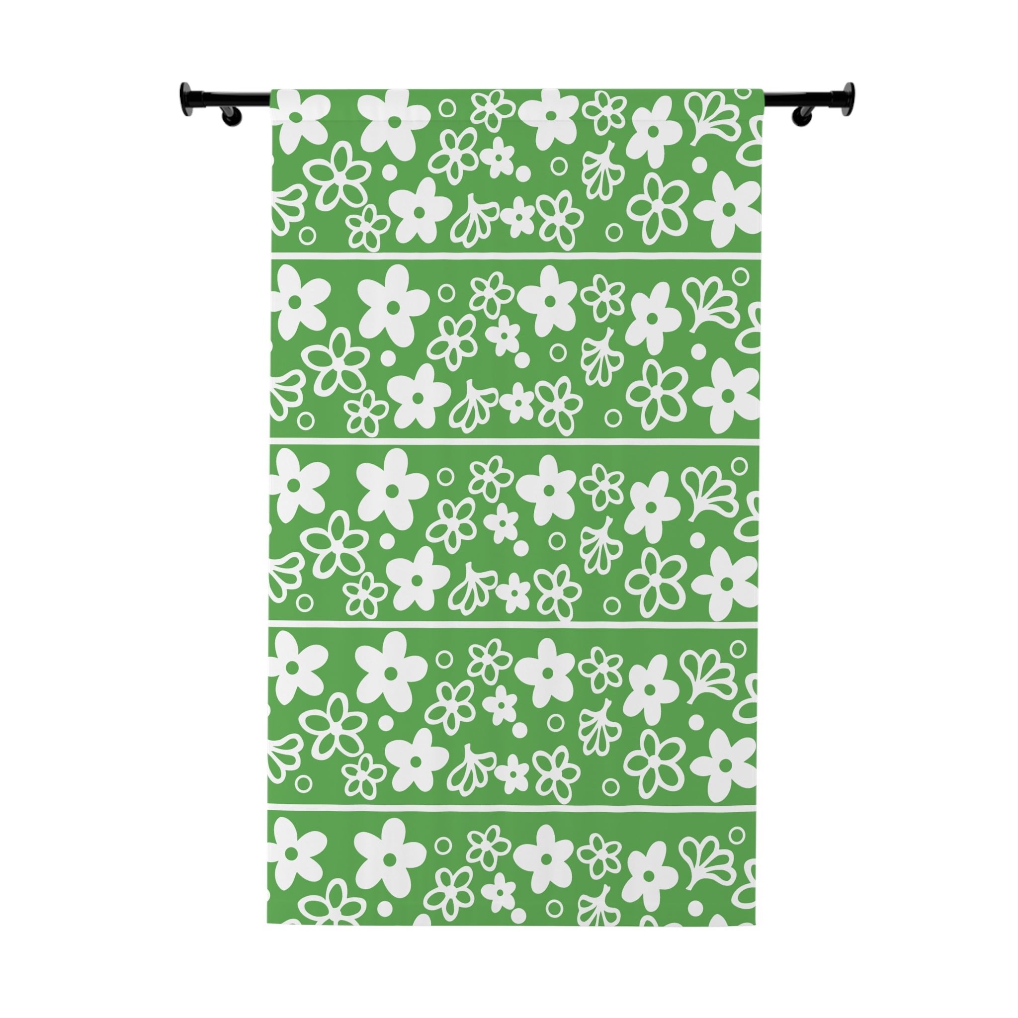 Kate McEnroe New York Pyrex Spring Blossom Blackout Curtain, Mid Century Modern Crazy Daisy Retro DrapesWindow Curtains83217109442788698467