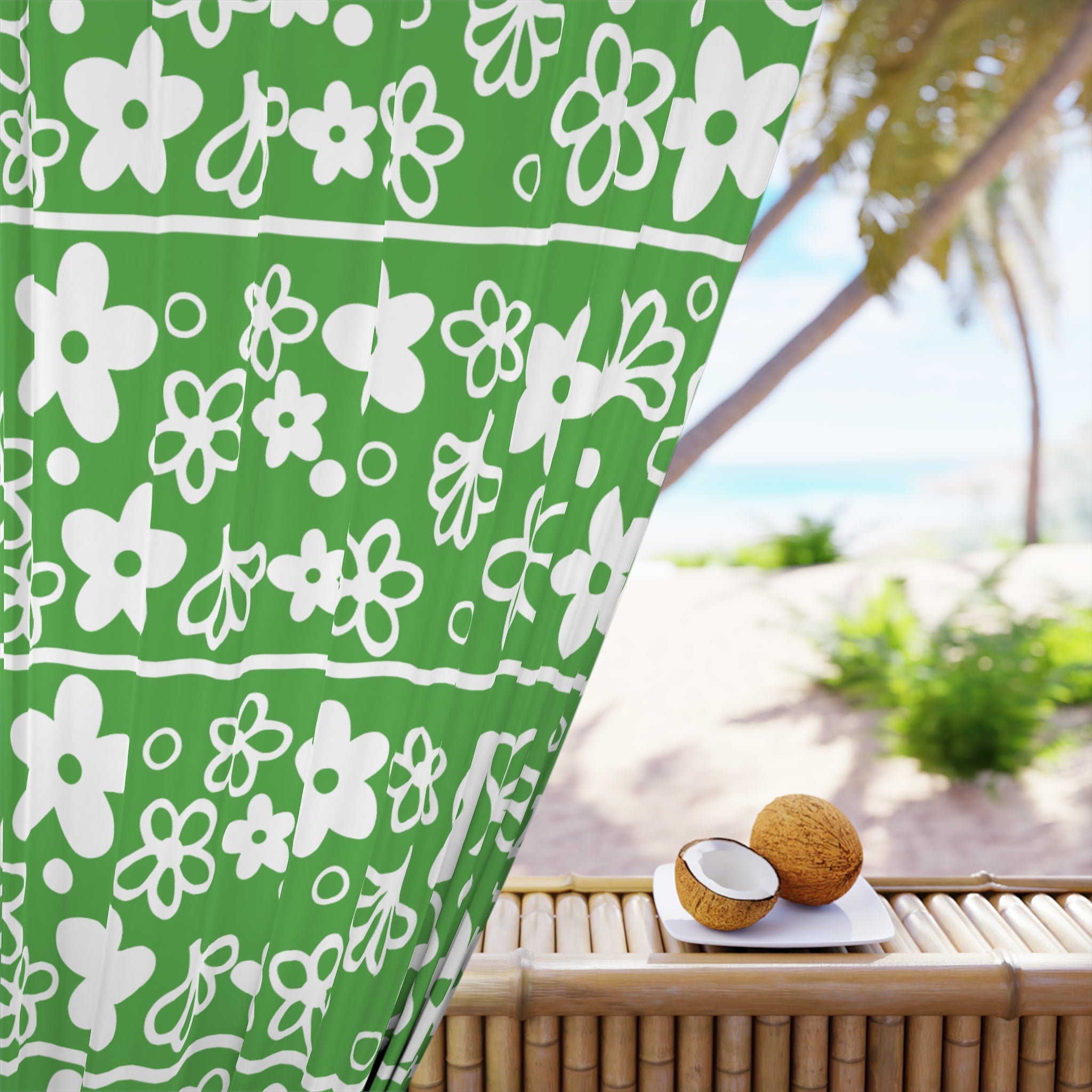 Kate McEnroe New York Pyrex Spring Blossom Blackout Curtain, Mid Century Modern Crazy Daisy Retro DrapesWindow Curtains83217109442788698467