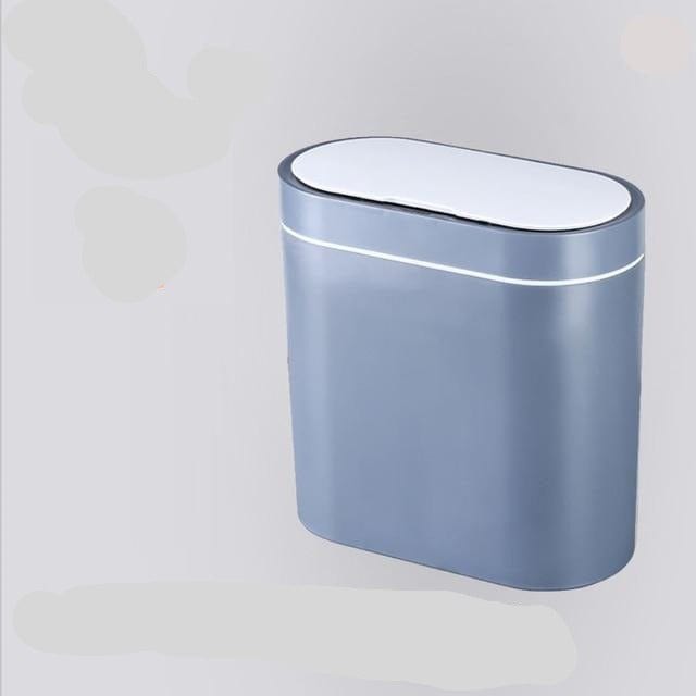 Kate McEnroe New York RegalHomz™ Smart Sensor Trash Can Trash Cans &amp; Wastebaskets Grey blue / 8L 45327757-grey-blue-china-8l