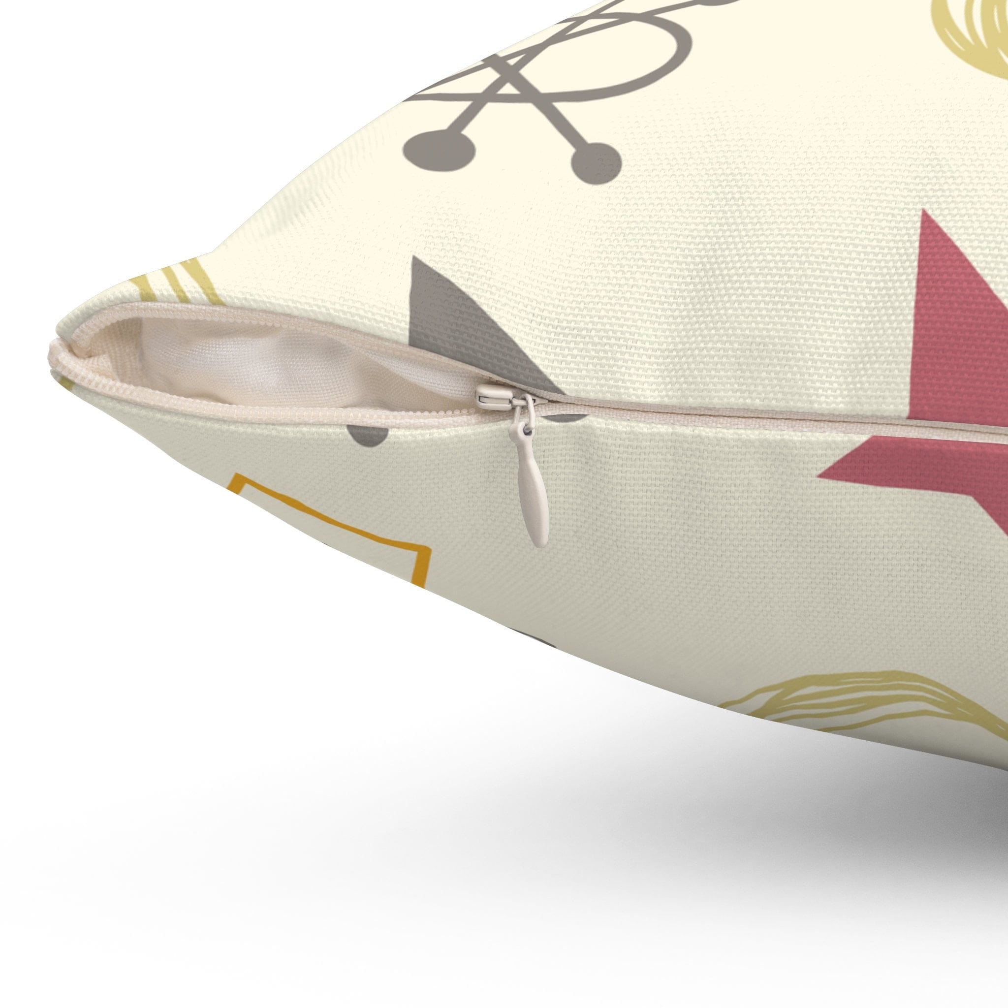 Kate McEnroe New York Retro 1950s Atomic Starburst, Boomerang, Sputnik Print Throw Pillows, Mid Century Modern Living Room &amp; Bedroom Accent Pillows with InsertsThrow Pillows23462621042902722718