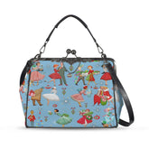 Kate McEnroe New York Retro 1950s Christmas Kisslock Bag Mid Century Holiday PurseCrossbody BagsD3194563