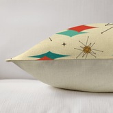 Kate McEnroe New York Retro 1950s Franciscan Diamond Starburst Christmas Decorative Pillow Covers Set of 4Throw Pillow CoversD3231055