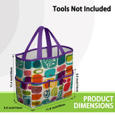 Kate McEnroe New York Retro 1950s Mid Century Modern Amoeba Abstract Garden Tool BagGarden Tool BagtNOmms3UZ4