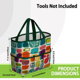 Kate McEnroe New York Retro 1950s Mid Century Modern Amoeba Abstract Garden Tool BagGarden Tool BagtNOmms3UZ4