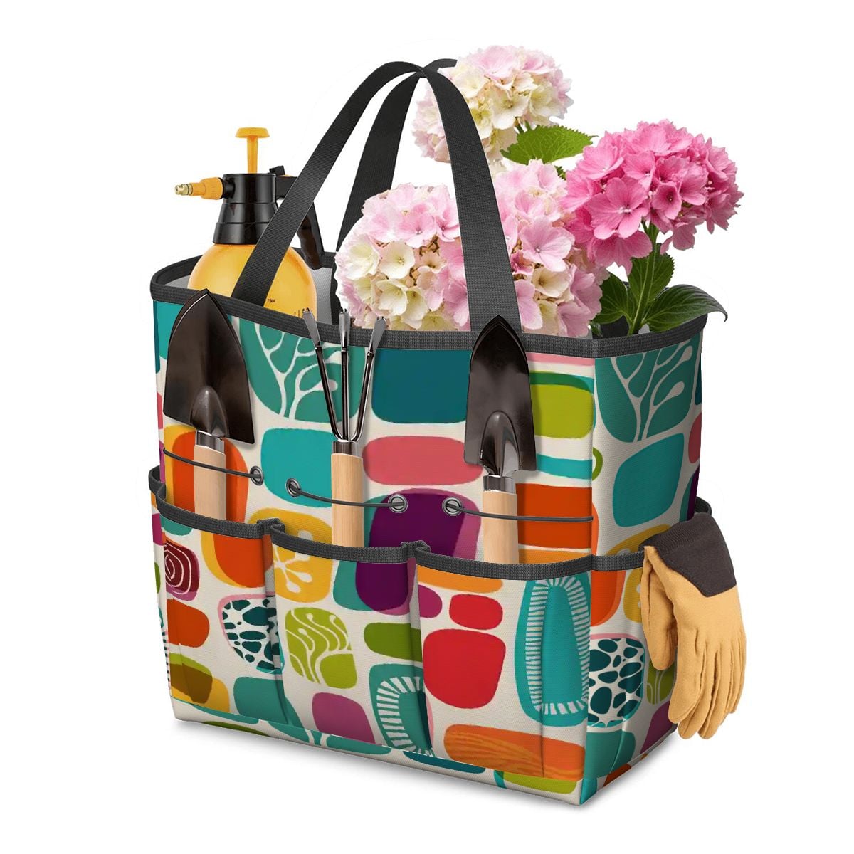 Kate McEnroe New York Retro 1950s Mid Century Modern Amoeba Abstract Garden Tool BagGarden Tool BagXCwwiEkIQd