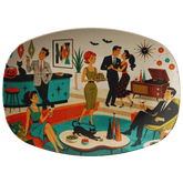 Kate McEnroe New York Retro 1950s Mid Century Modern Groovy Halloween Cocktail Party PlatterServing Platters