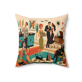 Kate McEnroe New York Retro 1950s Mid Century Modern Halloween Cocktail Party Throw PillowThrow Pillows10359307228225076808