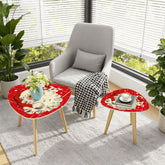 Kate McEnroe New York Retro 1950s Santa Mid Century Modern Nesting TablesNesting TablessqcfwwoSrT