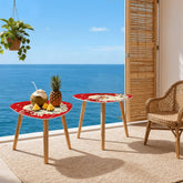 Kate McEnroe New York Retro 1950s Santa Mid Century Modern Nesting TablesNesting TablessqcfwwoSrT