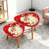 Kate McEnroe New York Retro 1950s Santa Mid Century Modern Nesting TablesNesting TablessqcfwwoSrT