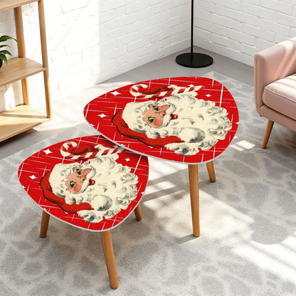 Kate McEnroe New York Retro 1950s Santa Mid Century Modern Nesting TablesNesting TablessqcfwwoSrT