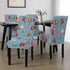 Kate McEnroe New York Retro 1950s Vintage Kitsch Christmas Blue Dining Chair SlipcoversChair SlipcoversD3231167