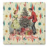 Kate McEnroe New York Retro 1950s Vintage Kitsch Christmas MCM Soapstone Coaster SetCoasters7021