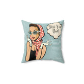 Kate McEnroe New York Retro 1950s Vintage Pop Art Southern Girl Throw Pillow CoverThrow Pillow Covers24855655367801415634