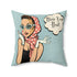 Kate McEnroe New York Retro 1950s Vintage Pop Art Southern Girl Throw Pillow CoverThrow Pillow Covers24855655367801415634