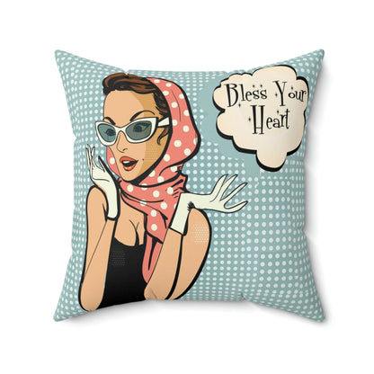 Kate McEnroe New York Retro 1950s Vintage Pop Art Southern Girl Throw Pillow CoverThrow Pillow Covers24855655367801415634
