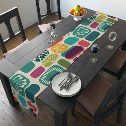 Kate McEnroe New York Retro 1960s Mid Century Modern Amoeba Table RunnerTable Runners28773720090597049116