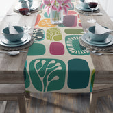 Kate McEnroe New York Retro 1960s Mid Century Modern Amoeba Table RunnerTable Runners30074952026431622977