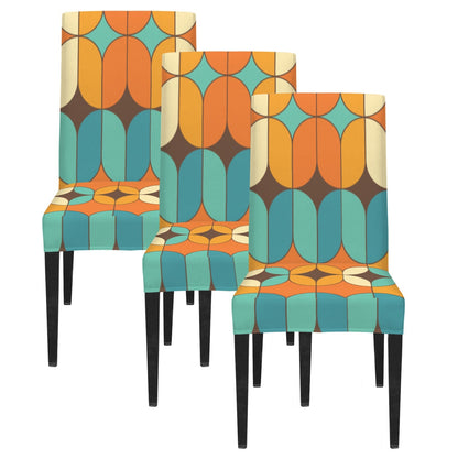 Kate McEnroe New York Retro 1960s Mod Geometric Dining Chair SlipcoversChair SlipcoversD3233002