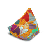 Kate McEnroe New York Retro 50s, 90s Colorful Hearts Bean Bag Chair CoverBean Bag Chair Covers61669772454699621689