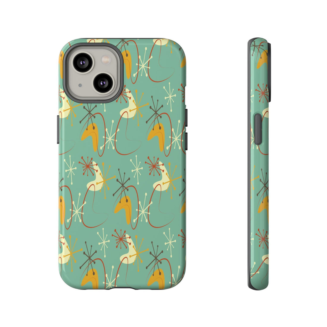 Kate McEnroe New York Retro 50s Atomic Starburst Mid Century Modern iPhone Tough CasePhone Cases10020476989964710107