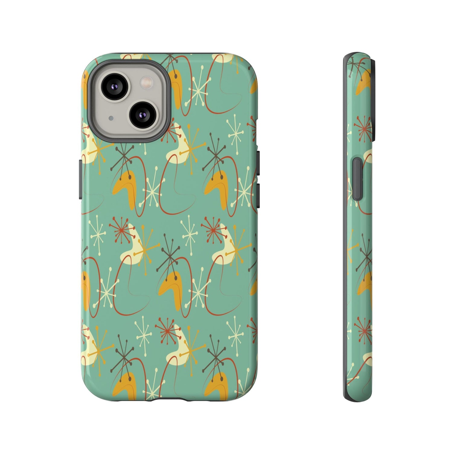Kate McEnroe New York Retro 50s Atomic Starburst Mid Century Modern iPhone Tough CasePhone Cases10020476989964710107