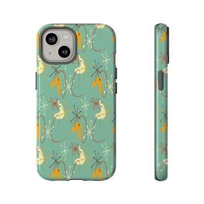 Kate McEnroe New York Retro 50s Atomic Starburst Mid Century Modern iPhone Tough CasePhone Cases10020476989964710107
