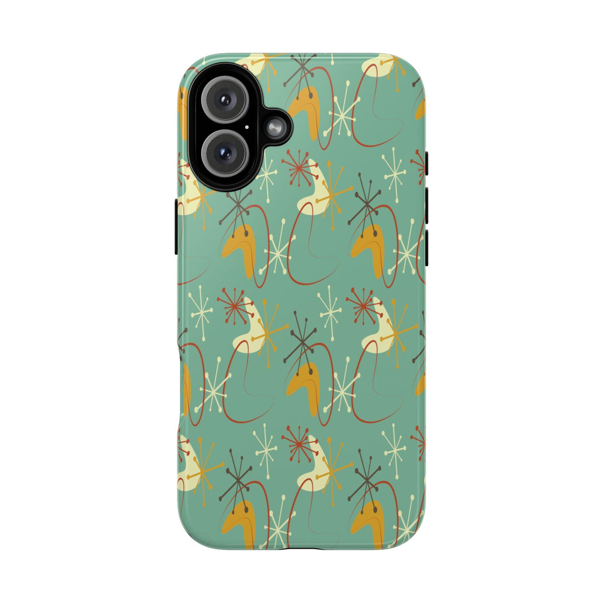 Kate McEnroe New York Retro 50s Atomic Starburst Mid Century Modern iPhone Tough CasePhone Cases97994617658789534586