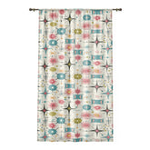 Kate McEnroe New York Retro 50s Atomic Starbursts Geometric Mid Century Modern Window CurtainsWindow Curtains20258590878120985458
