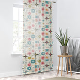 Kate McEnroe New York Retro 50s Atomic Starbursts Geometric Mid Century Modern Window CurtainsWindow Curtains20258590878120985458