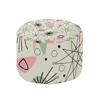 Kate McEnroe New York Retro 50s Boomerang Starburst Abstract Ottoman Mid Century Modern PoufOttomansc5HzdLz5Z2