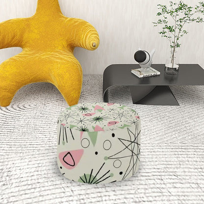 Kate McEnroe New York Retro 50s Boomerang Starburst Abstract Ottoman Mid Century Modern PoufOttomansc5HzdLz5Z2